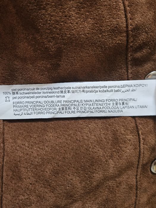 Zamszowa Spódniczka Mini Skóra Naturalna