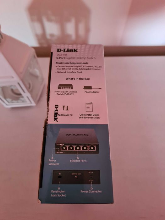 Switch D-LINK DGS-105 (5 Portas Gigabit - 1000 Mbps)