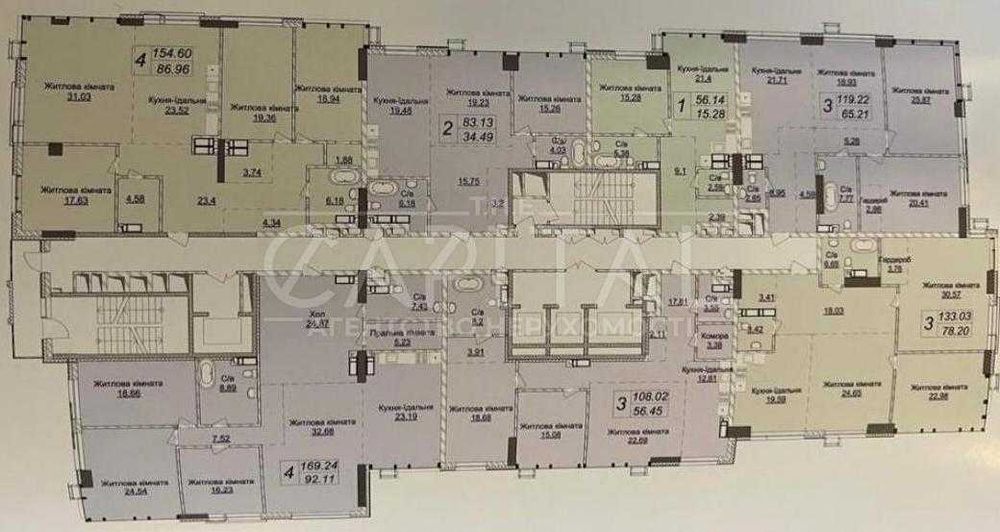 Багатокімнатна квартира за адресою (площа 155 м²) - Atlanta.ua - фото 2