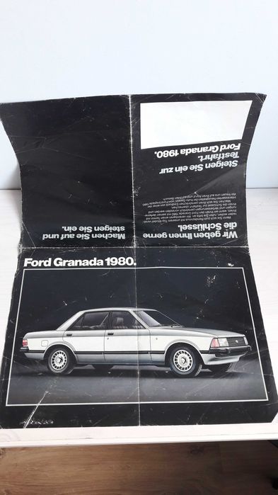 Prospekt rozkładowy Ford Granada 1980