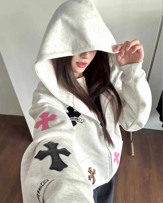 Толстовка / Базова зіпка / Chrome Hearts / Худі хром хардс / Зіп