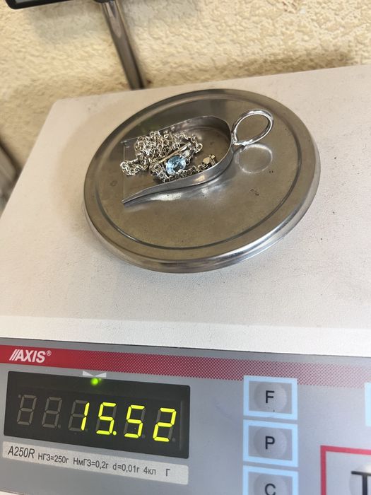 Срібний комплект. Сережки, підвіска, кулон, каблучка