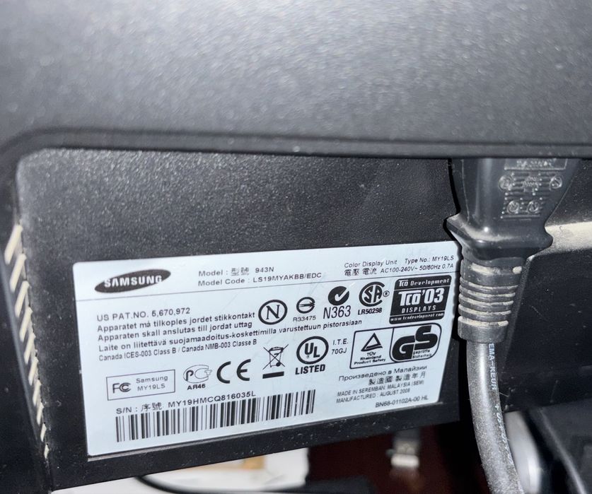 Монітор Samsung Sync Maste 943N