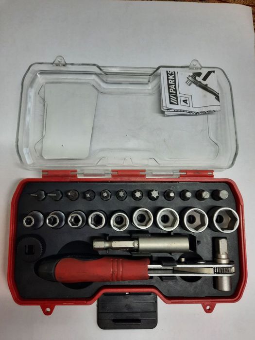 Отвертка с битами (18/38шт)/Трещетка с насадками (23 шт)/Нож PARKSIDE