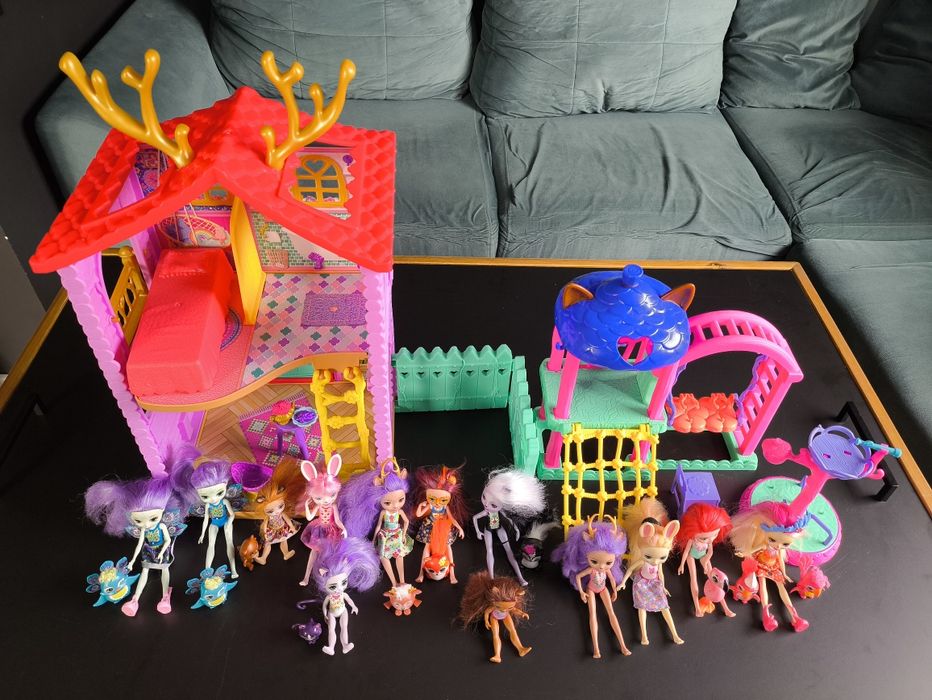 Duży zestaw Enchantimals