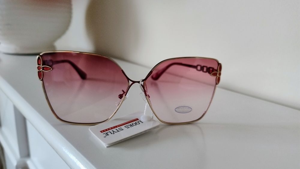 okulary  przeciwsłoneczne  luiski różowe  lv