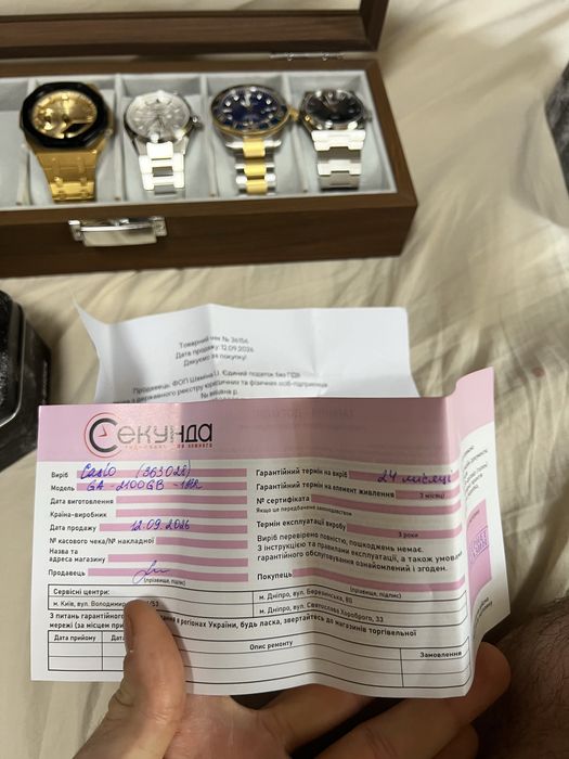 Casio G-Shock GA-2100 2 года гарантии