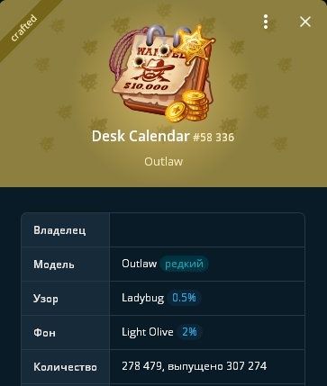 Телеграмм подарок Desk Calendar