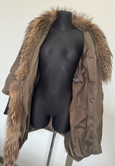 Kurtka/ płaszcz puchowy  Ochnik z jenotem na zime 38