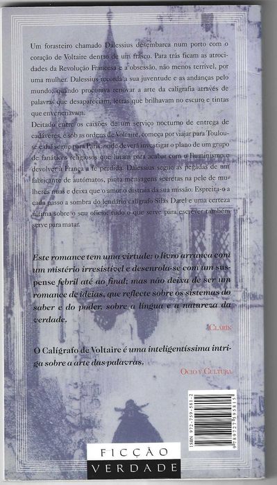 O Calígrafo de Voltaire, de Pablo de Santis