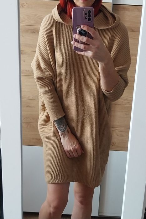 Sweter długi sukienka