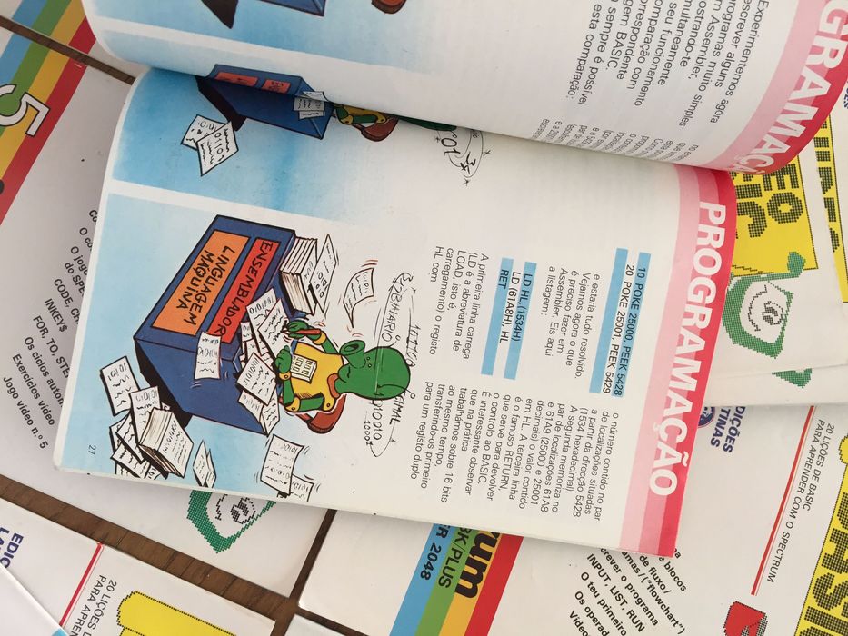 Video Basic Spectrum ZX revistas livros fascículos retro