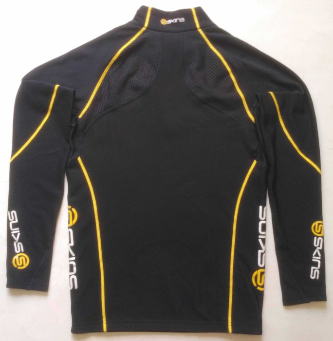 ТермоФутболка SKINS A200 L Термобілизна Thermal black Компресійна