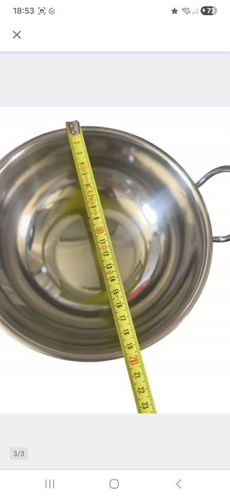 miska ze stali z rączką