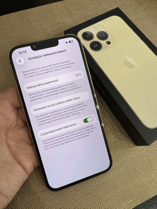 iPhone 13 Pro 256GB Złoty - Stan Idealny + Bogate Wyposażenie