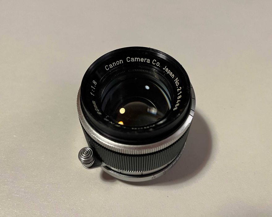 Canon 50mm f/1.8 LTM M39 – vintage, sprawny fotograficznie, zamglona optyka