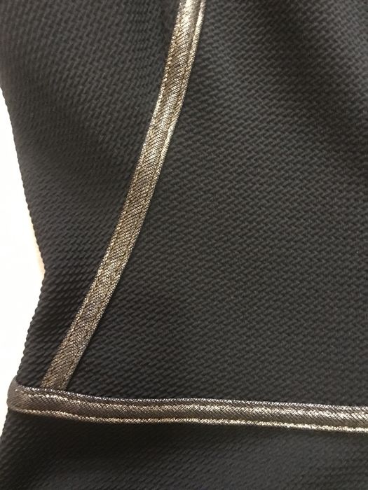 Vestido preto e bronze Morgan