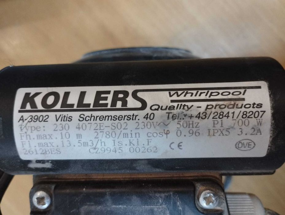 Motor Elétrico de Hidromassagem Koller Whirlpool SPA Jacuzzi