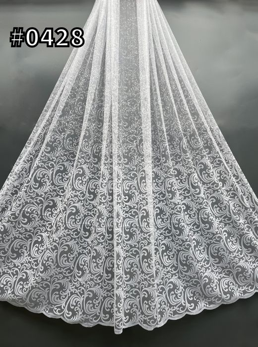 Дешева Тюль жакард  якісною вишивкою турецька гардины штори