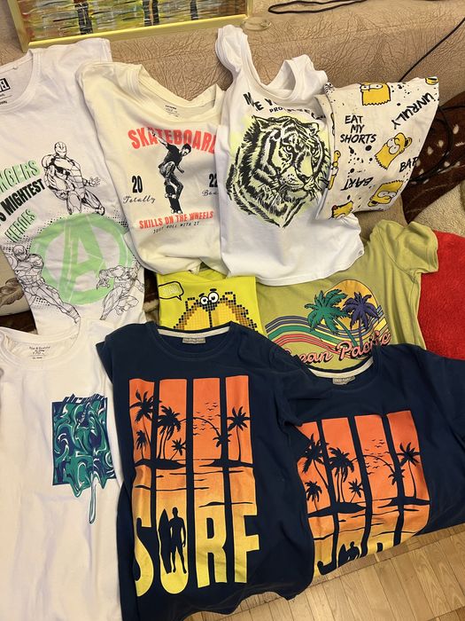 Футболки один лот sinsay, waikiki, destination, 134, 140, 146, 152,158