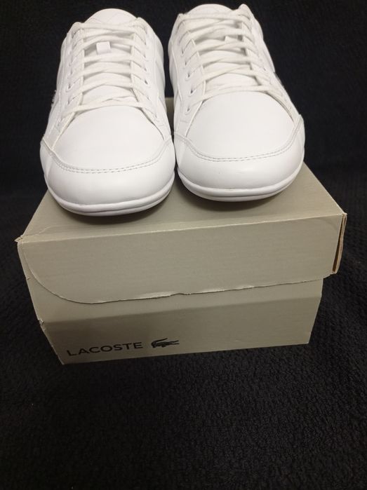 Buty Lacoste Chaymon rozmiar 42 białe skóra skórzane j Nowe trampki 27