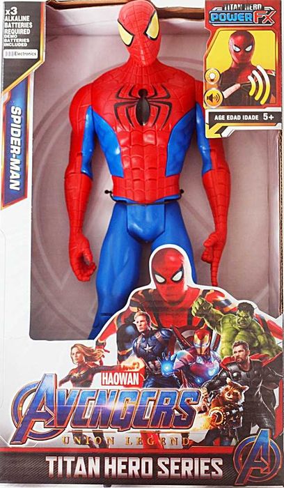 Figurka spider man z dźwiękami interaktywna 29 cm