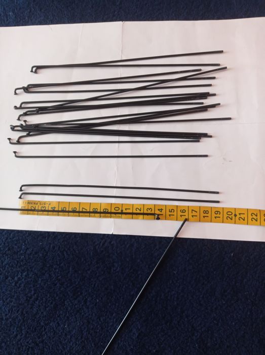 Szprychy rowerowe z nyplami