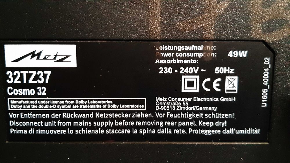 32" METZ з YOUTUBE модель 32TZ37 COSMO 32 , гарантія 6 місяців!!!