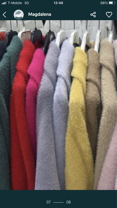 Alpaka duży rozmiar-kolory