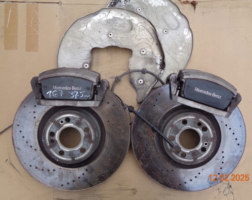 zaciski tarcze komplet przód mercedes w167 gle gl gls 375mm