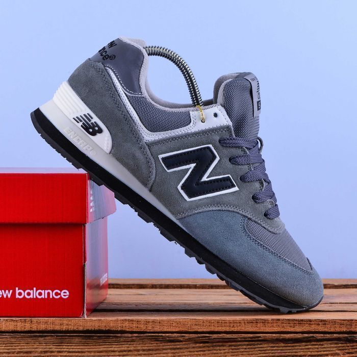 (2137) Акція! Кросівки New Balance 574 сірі замшеві (41 44 45) NB nb нб