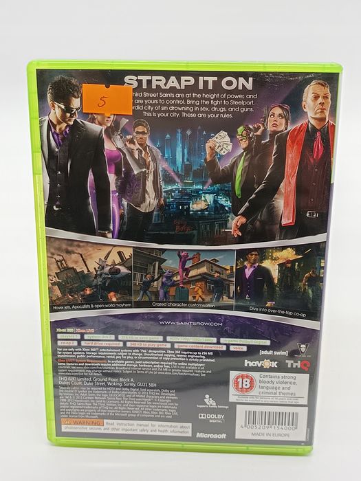 saints row the third microsoft xbox 360