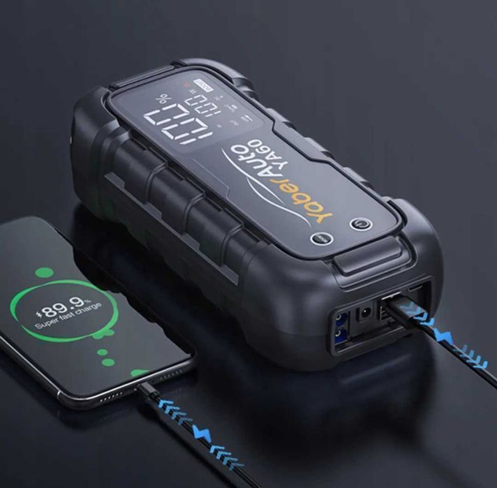 Ultra mocny powerbank booster urządzenie rozruchowe starter 6000A moc