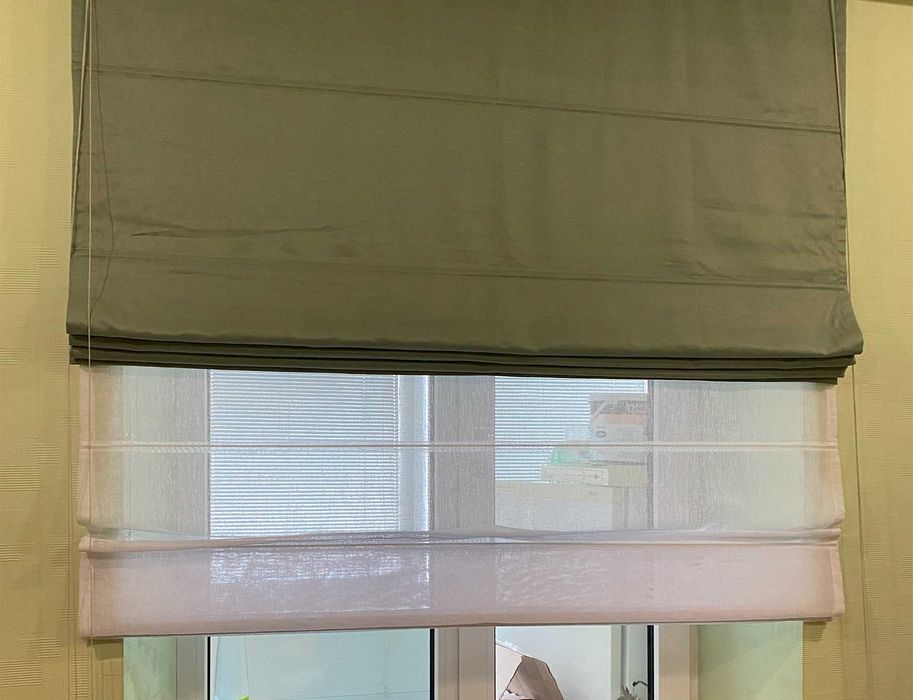 Римские шторы на окна  в дом, офис. Жалюзи день ночь, Рулонные шторы