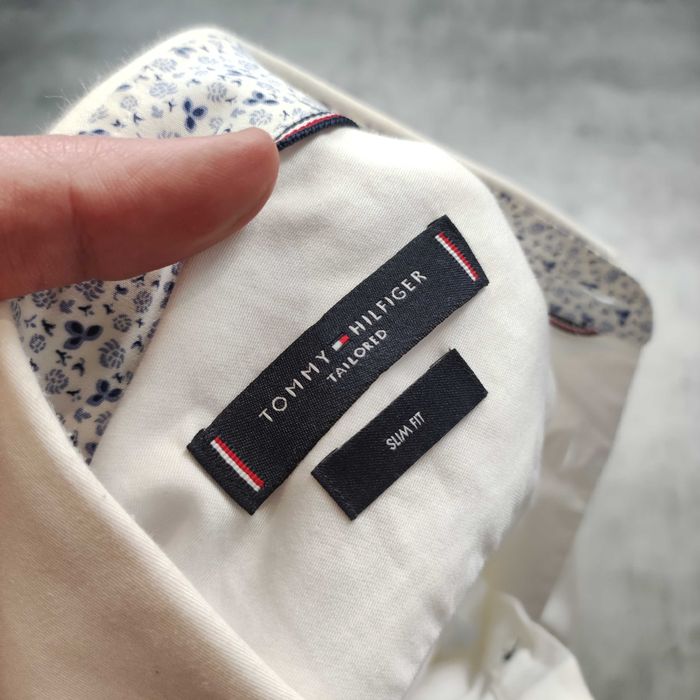 MĘSKA Elegancka PREMIUM Koszula Gładka Luxury Tommy Hilfiger Classic