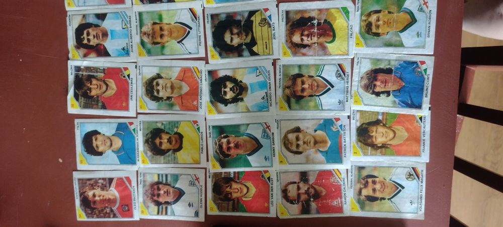 Foot ball z gum karty PRL kolekcjonerskie ülker finał 90