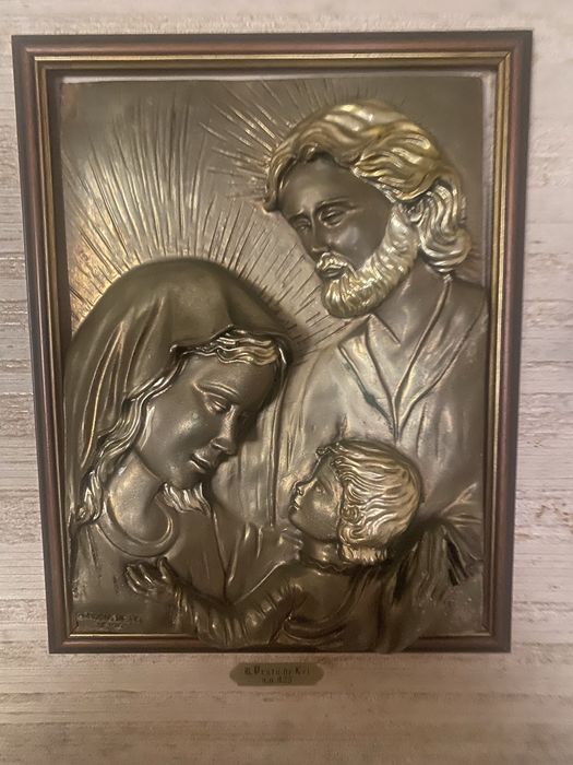 Quadro em prata maciça