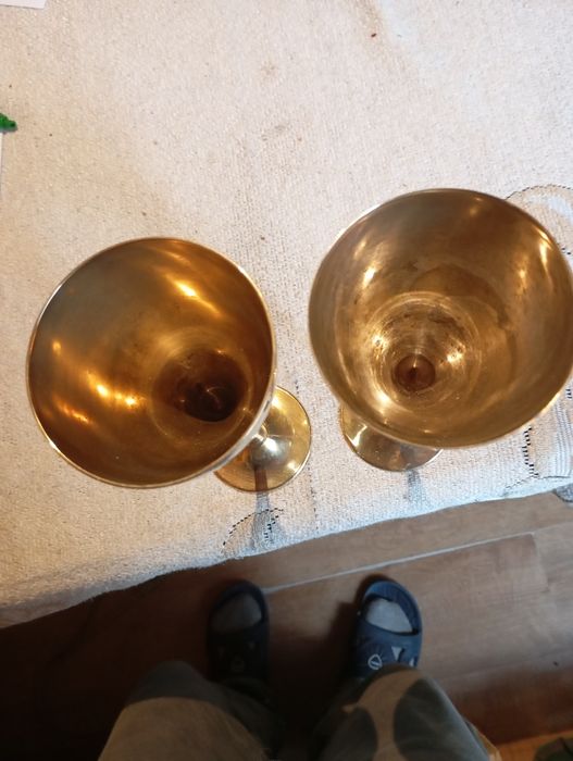 Kielichy mosiężne dla nowożeńcow