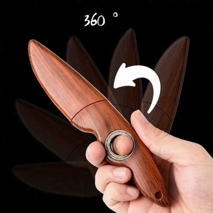 Nóż myśliwski turystyczny INNOWACYJNY Fidget spinner kabura ND266