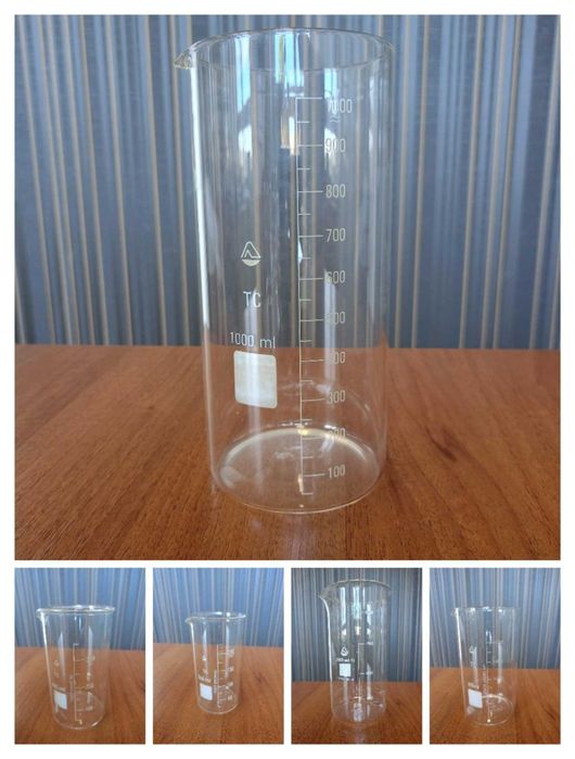 Набір  стаканів мірних  термостійких 100-5000мл