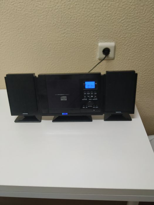 Radio relógio com leitor cd