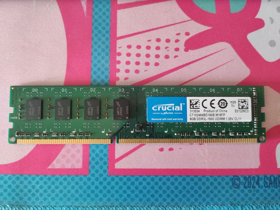 Memória RAM 8GB DDR3L 1600 mHz64585183234819120