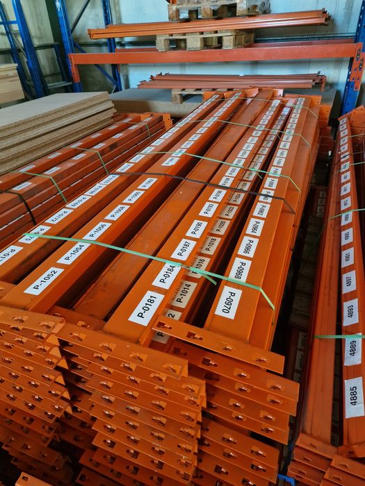 Lote de estantes f ramada carga pesada