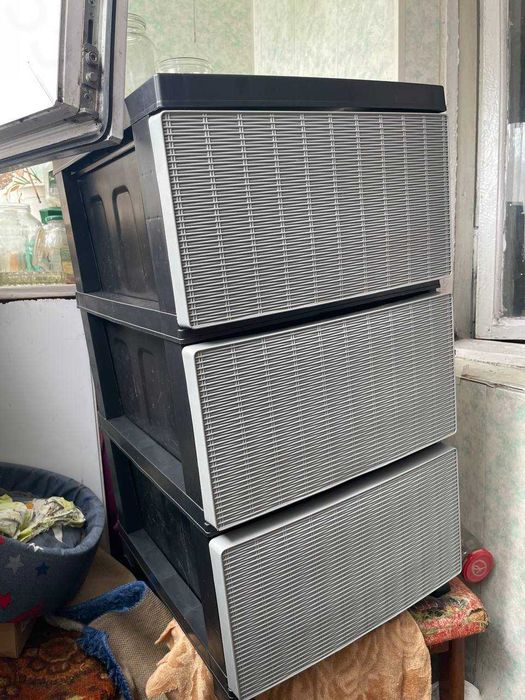 Комод пластиковий шухляди для речей тумбочка полиця органайзер стелаж