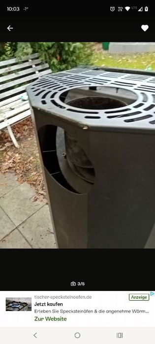 Kominek opalany drewnem