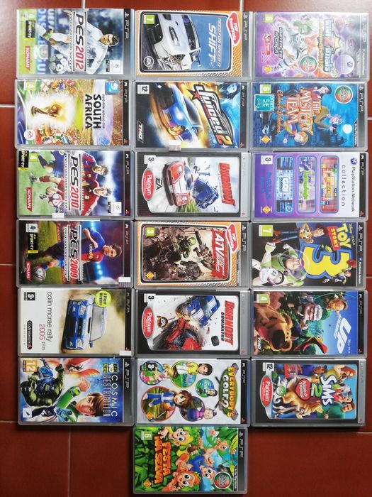 Jogos PSP - 19 jogos oficias com selo de compra