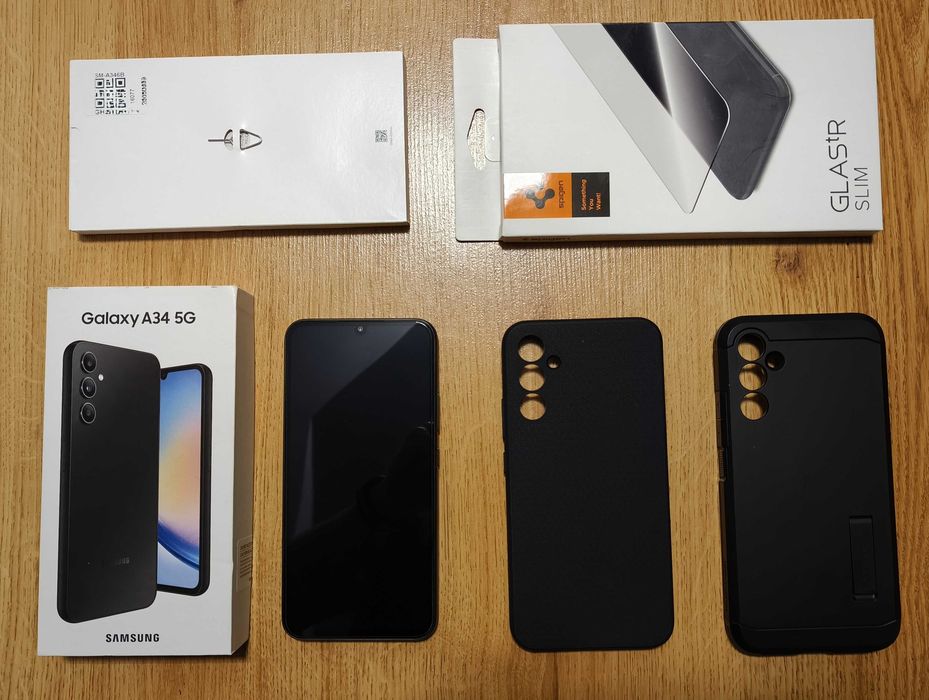 Samsung Galaxy A34 5G 6/128GB / 2x Etui Spigen / Bez blokad