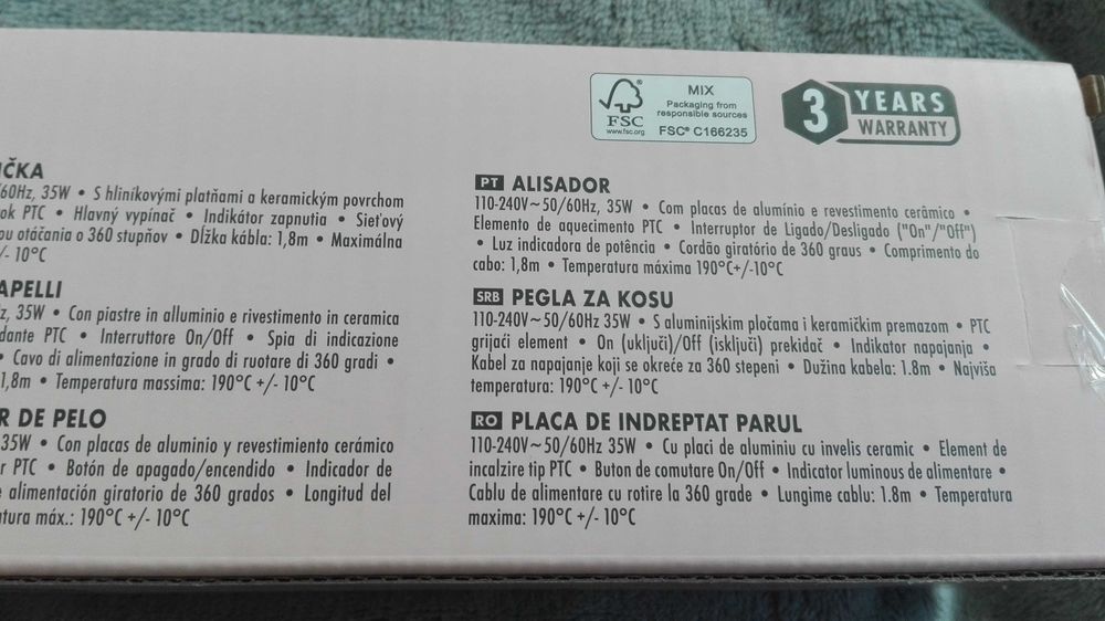 Prostownica do włosów ELLE - nowa.