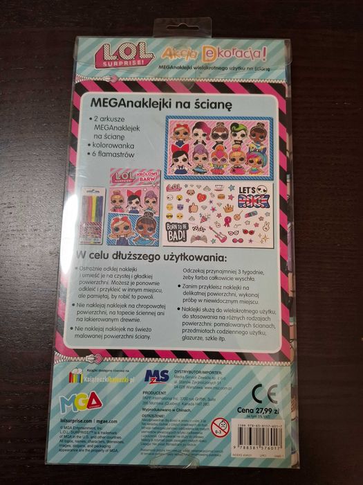 Mega naklejki na ścianę, zestaw nowy