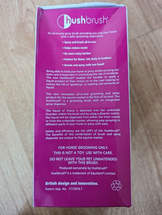 Щітка Hushbrush масажна зручна миюча для догляду гриви хвоста коня  ло